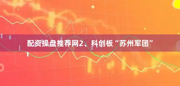 配资操盘推荐网2、科创板“苏州军团”
